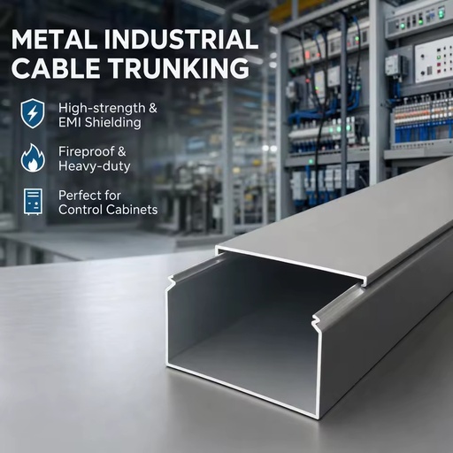 Easy Installation Various Sizes Smooth Surface Metal Alloy Aluminium Industrial Cable Trunking Tray With Cover