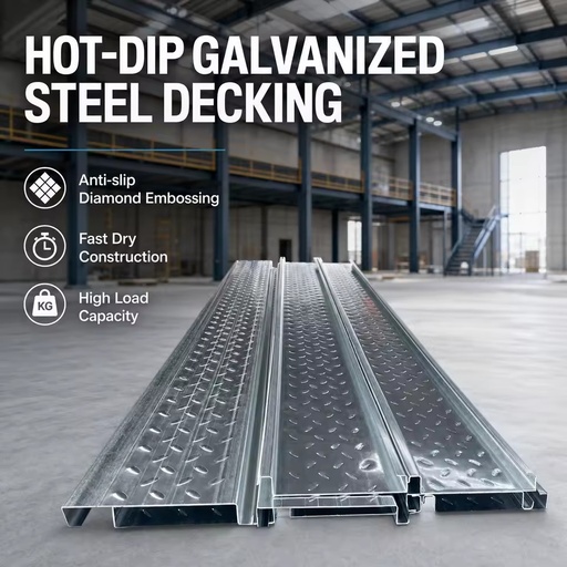 Steel Deck ISO/CE Certificate Customized Galvanized Steel Floor Deck Pourless Floor Bearing Plate