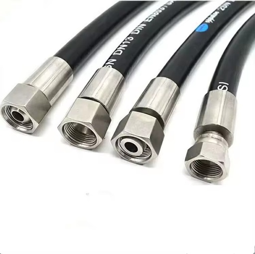 Super Long Service Life Industrial Hydraulic High Pressure Braided Air Rubber Hose Pipe Assembly Flexible Hydraulic Hose