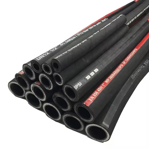 SAE and EN Standards High Pressure Flexible Crimping Hydraulic Hose