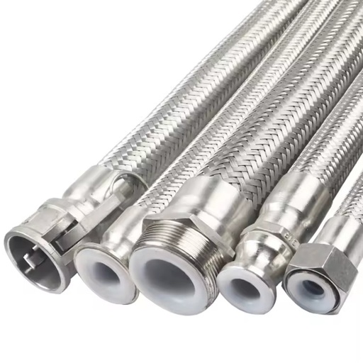 SAE 100 R14 Hydraulic Hose PTFE Tube Stainless Steel 304 Braided Hose Cutting Available Temperature -54 204C Xinchi Brand I.D.