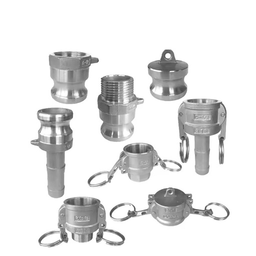 Precise Casting DN15-50 Camlock Quick Release Hose Fittings Cutting Aluminium/Brass/Stainless Steel Materials for Hose