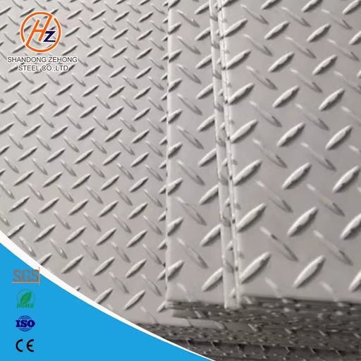 S235JR Q235B SS400 A36 Ms Checkered Plate 3mm X4x8ft for Construction 5mm 6mm 8mm Teardrop Pattern Checkered Carbon Steel Plate