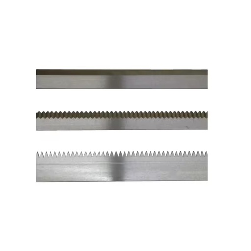 Serrated Blades Toothed Knives High Precision Durable Steel for Form Fill Seal Packaging Recycling Custom Sizes