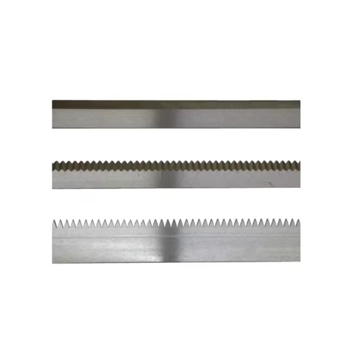Serrated Blade Toothed Bag Cutter Knife D2 Steel High Precision Forged Tempered for Recycling Cutting Custom Size