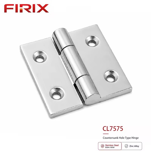 CL7575 External Butt Hinge Stainless Steel Heavy Duty Polished 6mm Thickness | 75x75mm Maximum Strength Industrial Windows Doors