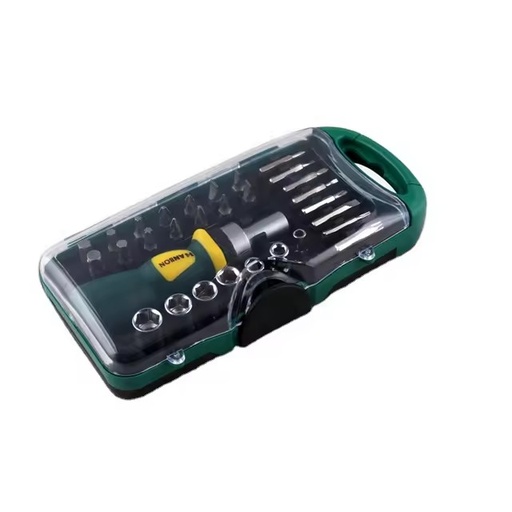 30pcs 1/4'' Stainless Steel Ratchet Wrench Screwdriver Bits Set OEM 1 Year Combination Auto Car Repair Hand Tool Kit Socket Set