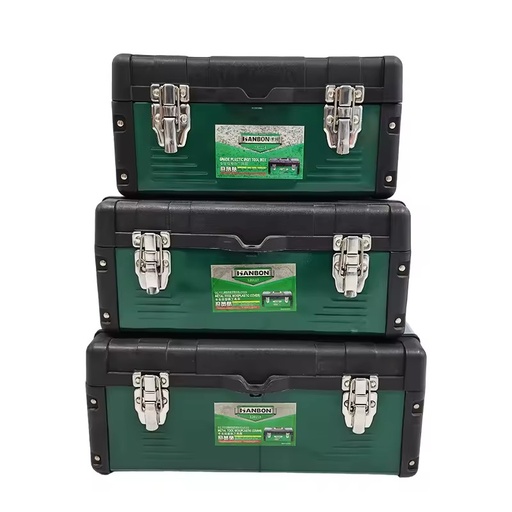 High Quality 14/17/19'' Tool Box Plastic Storage Box Comes With a Removable Tray