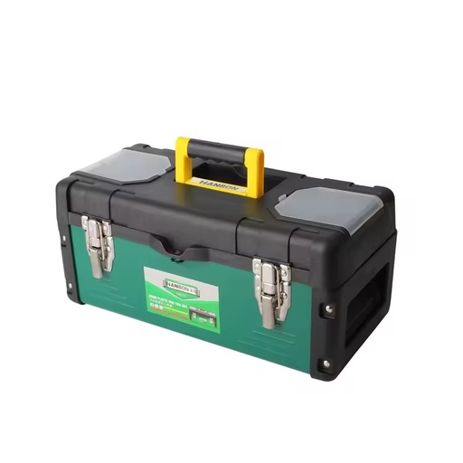 Professional Metal Tool Box with Plastic Cover 14" 17" 19"