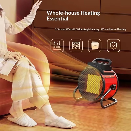 Cross-border Yangzi Small Steel Gun Heater Household High-power Cooling Heating Dual-purpose Energy-saving Quick Uncontrolled