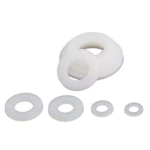Customized Direct Deal White M6 Nylon Plastic PA66 Flat Environmentally Friendly Nylon O Ring Shim Washers