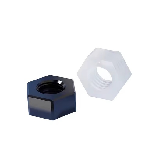 Fastener Wholesale Standard Size Plastic Polyamide Nylon Pa66 Hex Nut Plastic Nut M3 Black