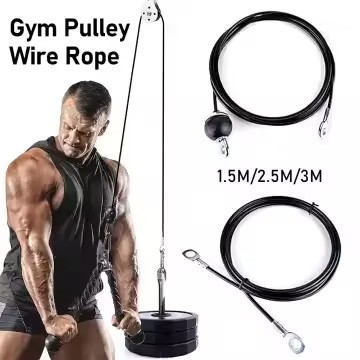 PU coated steel wire rope as fitness rope 3/5, we are factory to produce rope 7*7,7*19, can assemble it with accessories