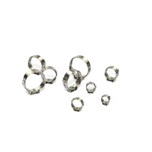 Wholesale High Quality Stainless Steel Auto Parts Pex Pipe One Ear Pinch Clamp Thin Thickness Clip Single Ear Hose Clamps