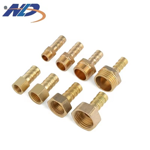 NLD Pneumatic Air Hose Barb Brass1/2''-8mm 1/2''-10mm Male Female Straight Pipe Fittings