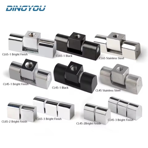 CL45/CL65 Iron Electrical Cabinet Hinge Black Bright Finish Industrial Design Durable 180 Opening Angle