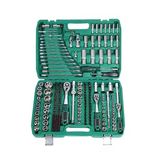 216-Piece Advanced CRV Toolbox Set Hand-Power Source Industrial for Home Work Life Maintenance Including Screwdriver Tool Box