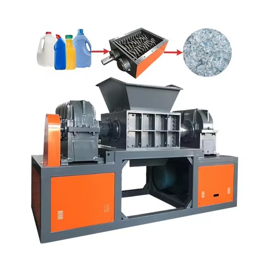 2026 New Plastic Shredder 600 Model Double Shaft Plastic Pipe Shredder Machine