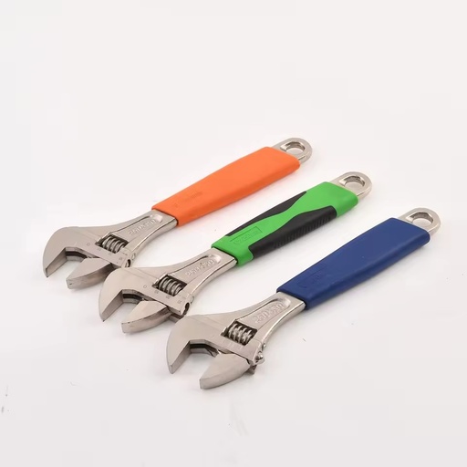 Pro Adjustable DIY Wrench with Carbon Steel Adjusting Design Pro Grip for Greater Leverage OEM Customizable