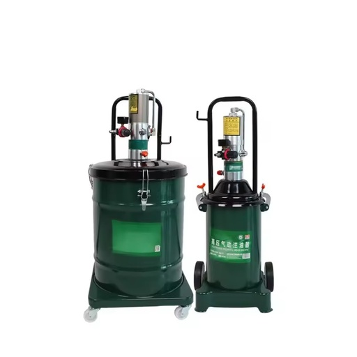 High Pressure Pneumatic Grease Injector Pump 40L Steel Air Operated Bucket Grease Pump Auto Lubricator Gun