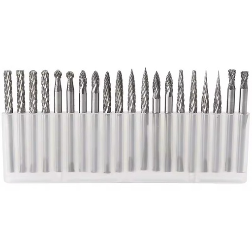 Factory Supply 3mm 20PCS Shank Diameter Tungsten Carbide Rotary Burrs Carbide Burr Set