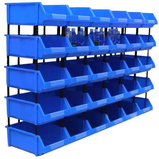 Stackable Plastic Warehouse Rack Small Parts Workshop Toolbox Storage Box Garage Tool Box Organizer