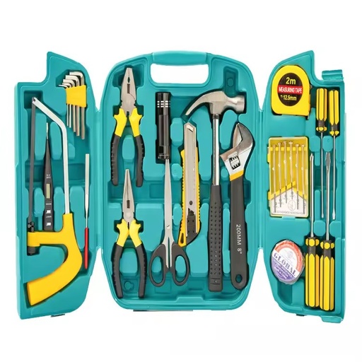 Household 27PCS Multifunctional Emergency Portable Screwdriver Tool Set Household Hardware with Hard Case for Car Maintenance