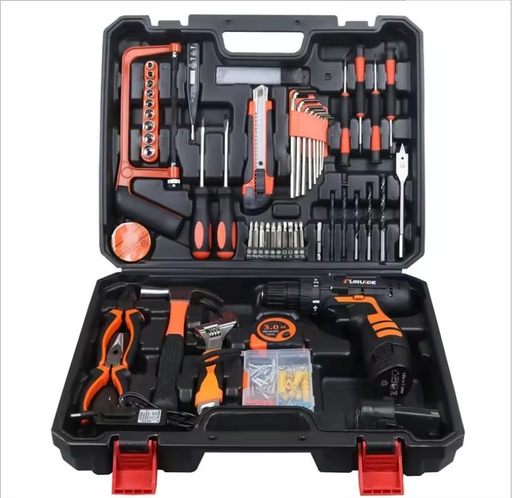 Home Hand Tool Set Manual Combination Tool Box Car Repair Kits Household Gift Toolkit Woodworking Garden Tools Factory Price
