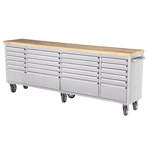 72 Inch Wood Table US General Tool Box With Casters Toolbox Storage Trolley with Drawer