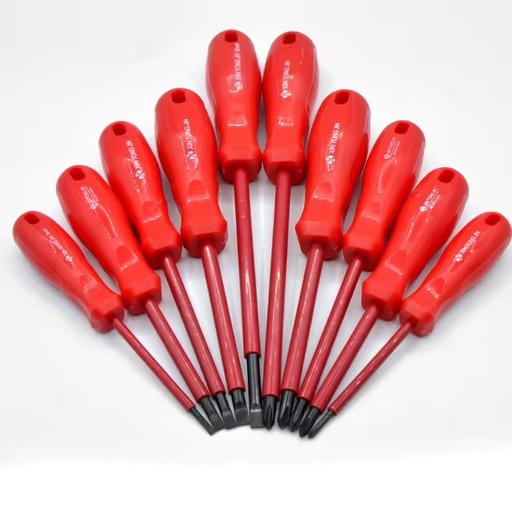 Powerlift CR-V 1000V Electrician High Precision Multi Bit Flat Phillips Slotted Magnetic Insulated Hand Tool Screwdriver Set