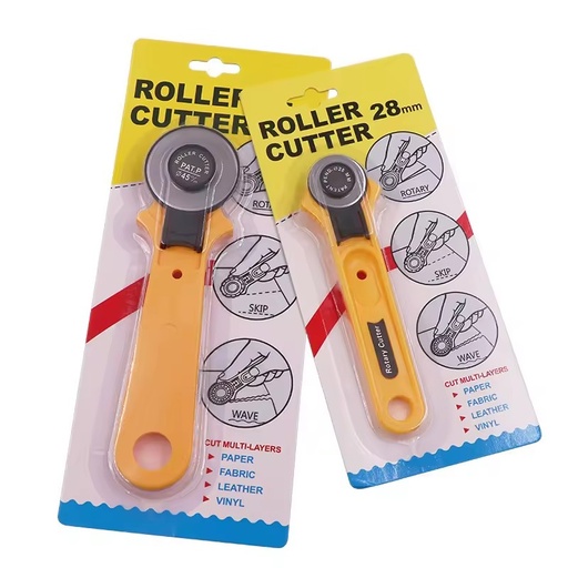 28mm Rotary Cutter 45mm Rolling Wheel Utility Knife Steel Blade Plastic Handle Tool Quilting Leather DIY Fabric Craft Precision