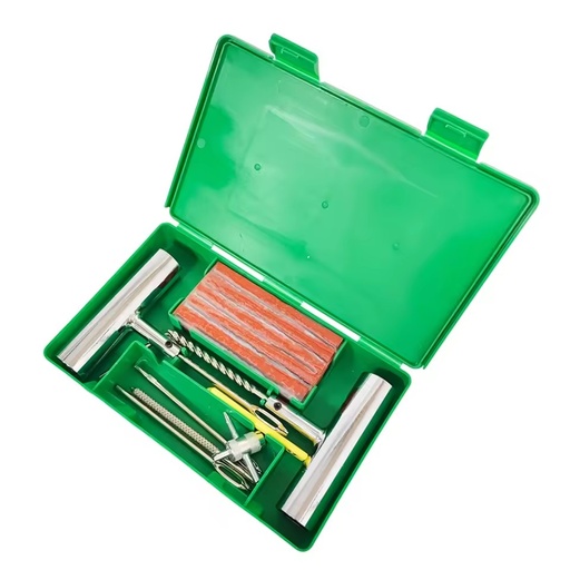 Custom Logo 33PCS Heavy Duty Wheel Tire Puncture Repair Kit Motorcycle Truck Bike Car Tire Repair Tools Tubeless Tire Repair Kit