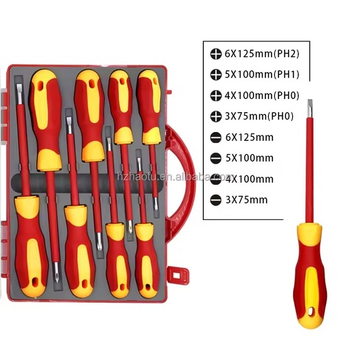 Factory Price Insulated Plastic Handle Screwdriver Set 8in1 Multi Screwdriver Set Insulated Precision Screwdriver Set