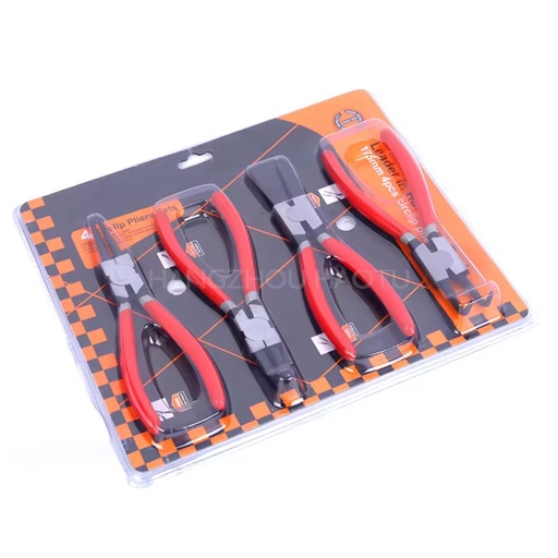 Sliding Card 4pcs Heavy Duty Industrial Snap Ring Circlip Pliers Set