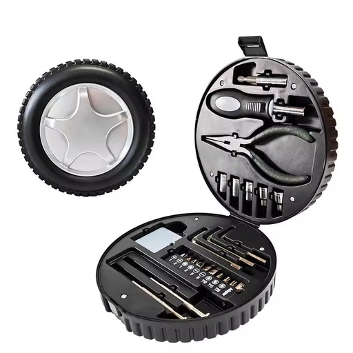 24 Pcs Combination Promotional Tire Shaped Hand Tool Set