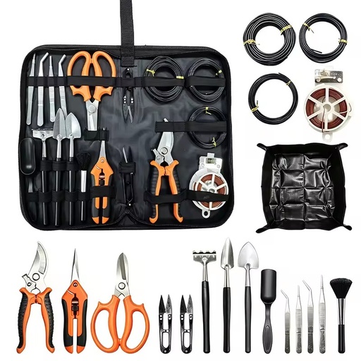 Gardening Tools 20-Piece Complete Set Pruning Shears High Branch Shears No Blade Material for Fruit Picking Orange/Green/Black