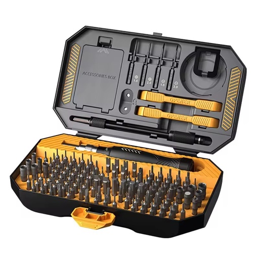 Precision Screwdriver Set 145 in 1 Screwdriver Set With 132 Bits for Smartphones MacBooks Laptops Watches