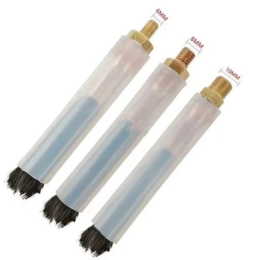 M6 M8 M10 Thread Carbon Fiber Brush Welding Gap Cleaning and Polishing Resistance to High Temperature Acid Anti Abrasive