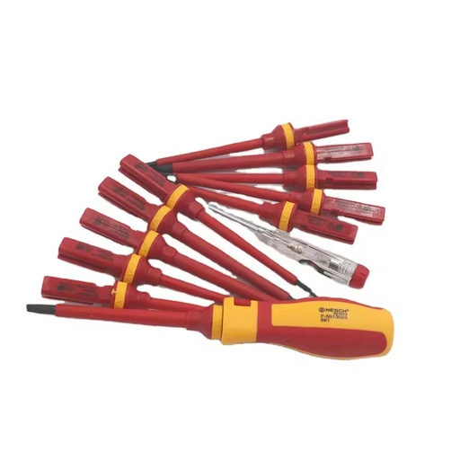 Precision Screwdriver Bits Set Industrial Chrome Finish Plastic Handle OEM Repair Tool Multi-Purpose