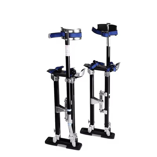 24IN to 40IN Aluminium Drywall Adjustable Plastering Lifting Stilts Ladders Silver Stilt for Painting Painter Taping