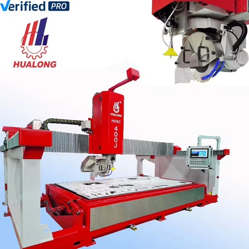 CNC Sawjet Bridge Saw Water Jet Cutter Gearbox Multifunctional 100mm Thickness Marble Granite Countertop Sink