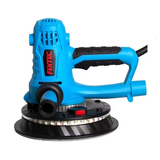FIXTEC Handheld Power Tools Wall Grinding 800W Electric Drywall Sander Machine with Dust Collector Bag & LED Light