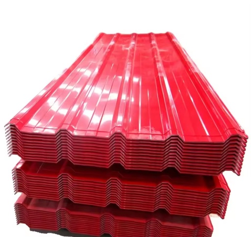 Hot Selling 0.5mm Thickness 6 Meter Roofing Corrugated Sheet Zinc Color Coated Steel Plate