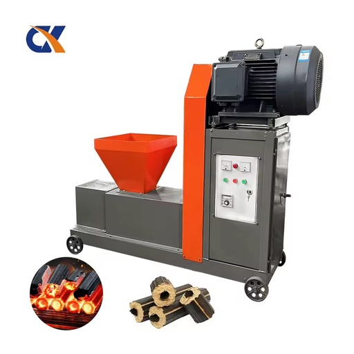 22kw Small Wood Charcoal Brick Screw Forcing Press Sawdust Briquette Making Machine Charcoal Briquette Making Plant