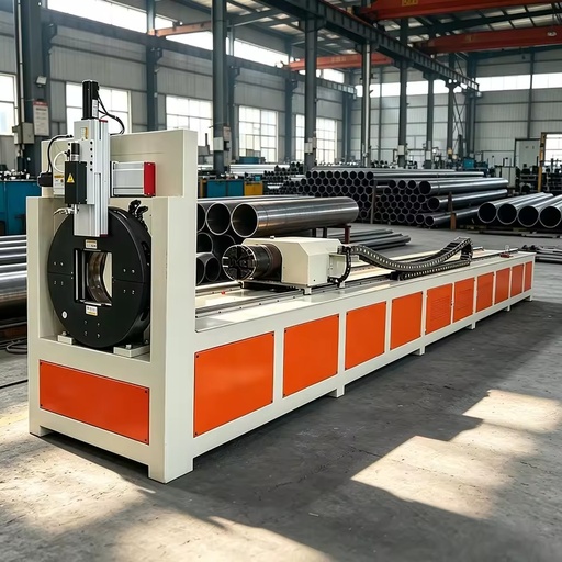 Full-automatic CNC Plasma Pipe Cutting Machine for square and Channel Steel Materials with Automatic Feeding System