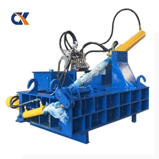 Fully Automatic Hydraulic Scrap Metal Briquetting Machine, Steel Cutting and Aluminum Shavings Compaction and Baling Machine