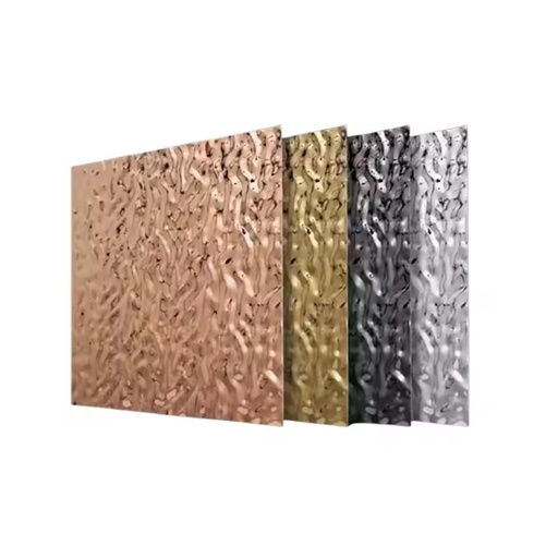 304 Wall Panels Water Ripple Hammered Color Decorative Stainless Steel Sheet