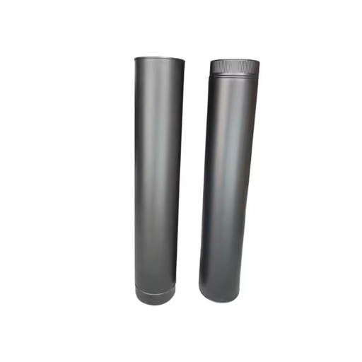 500mm 1000mm Straight Flue Pipe 30 45 Degree Elbow Accessories Stove Double-wall Insulated Chimney Flue Pipe