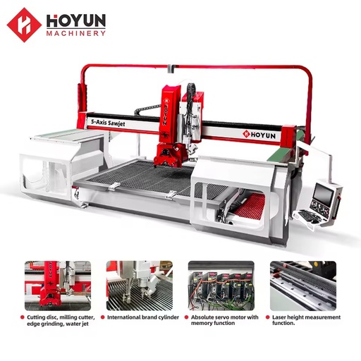 Sawjet Water Jet Cutting Machine 5 Axis Waterjet Cutter CNC for Metal, Stone, Tile and Glass
