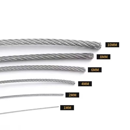 Factory Wholesale Wire Rope Galvanized Steel Wire Rope 6mm Steel Wire for Binding and Mesh From Shandong Factory